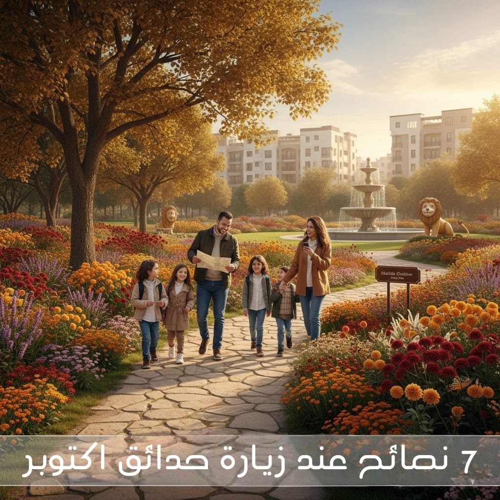 نصائح عند زيارة حدائق اكتوبر