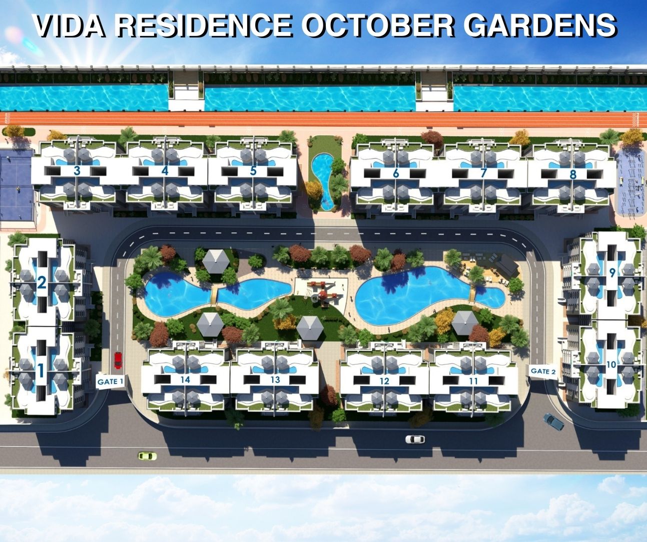 master plan vida residence october gardens